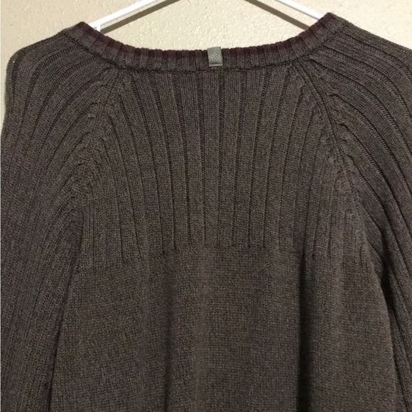 Columbia Brown Knit Pullover Crewneck Sweater Round Neck Mens L - Picture 4 of 6